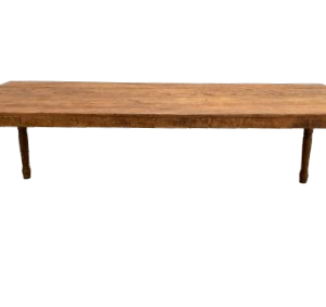 Mesa de madera tipo tablón