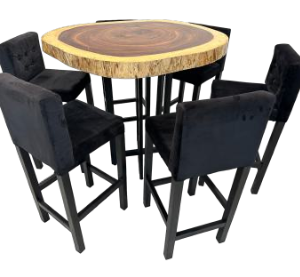 Periquera Parota – 6 Personas banco black
